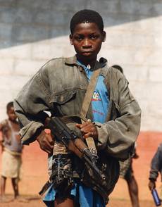 Child soldier in Liberia